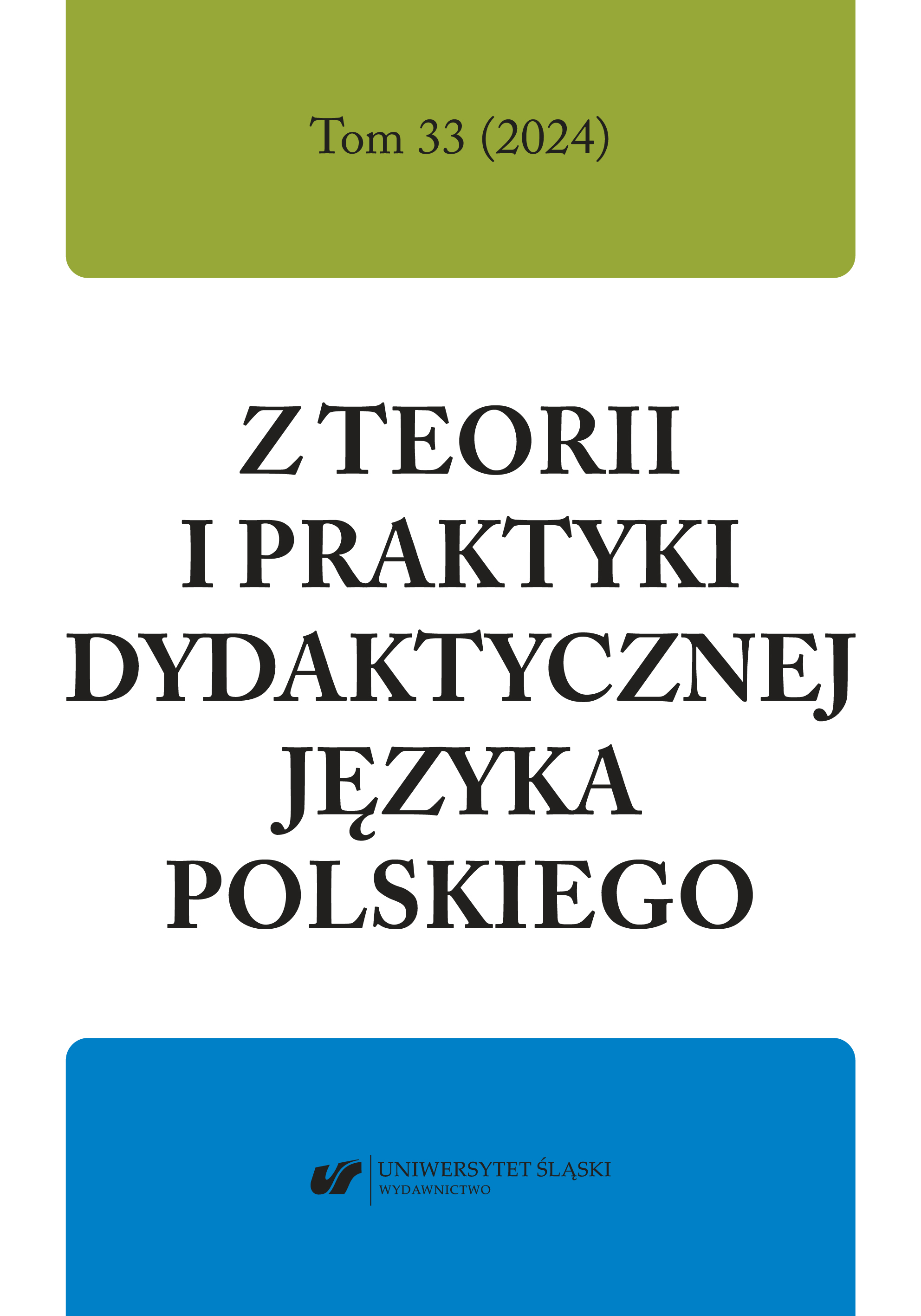 Z Teorii i Praktyki Dydaktycznej Języka Polskiego